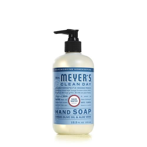 Mrs. Meyers Clean Day Hand Soap, Made With Essential Oils, Biodegradable Formula, Rain Water, 12.5 Fl. Oz