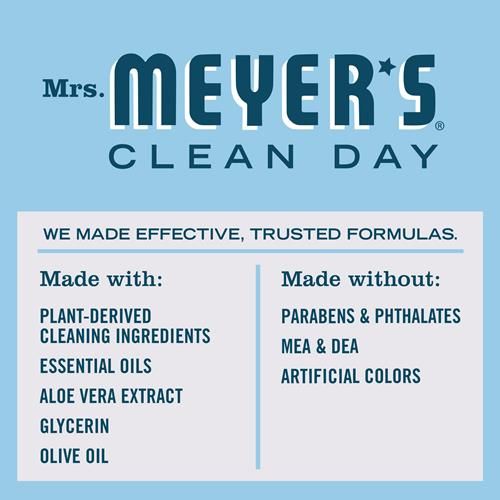 Mrs. Meyers Clean Day Hand Soap, Made With Essential Oils, Biodegradable Formula, Rain Water, 12.5 Fl. Oz